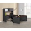 Hon 38000 Series Desk Shell, 60w x 24d x 29-1/2h, Mahogany/Charcoal H38922.N.S